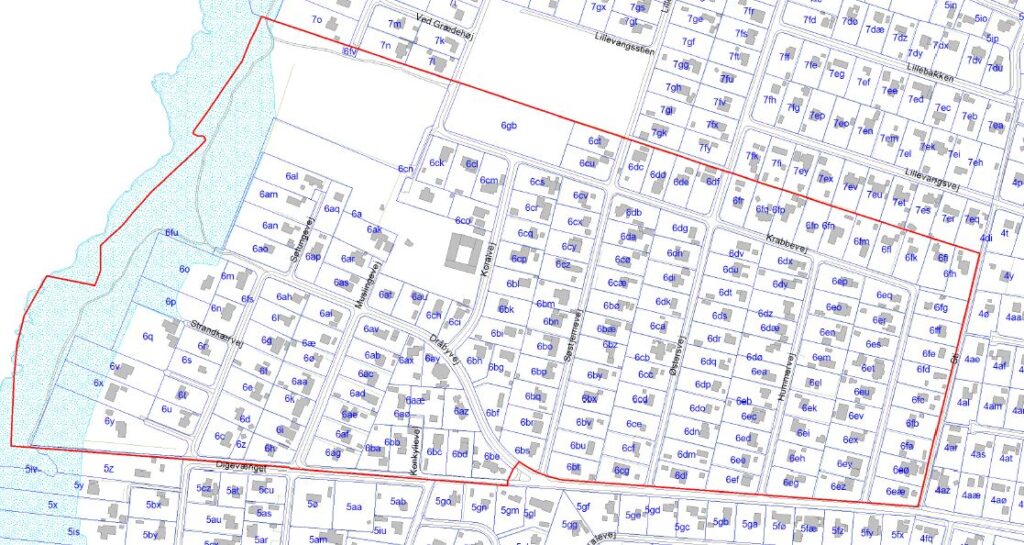 Strandkærgaard Grundejerforenings område